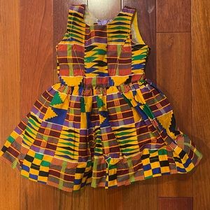 Baby african kente cloth dress